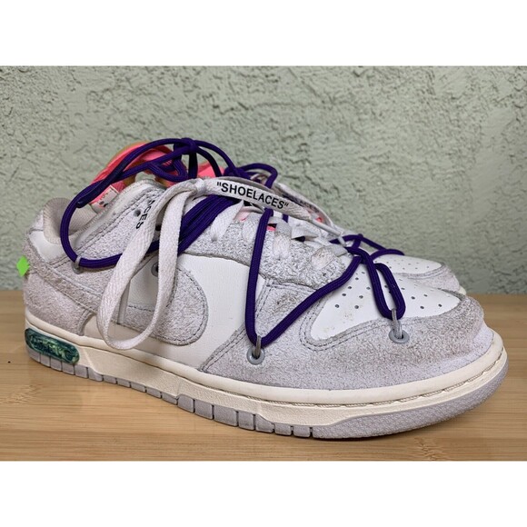 Nike Dunk‎ Low x Off-White \'Lot 15 of 50\' Sneaker DJ0950-101 Size 7 main image 7